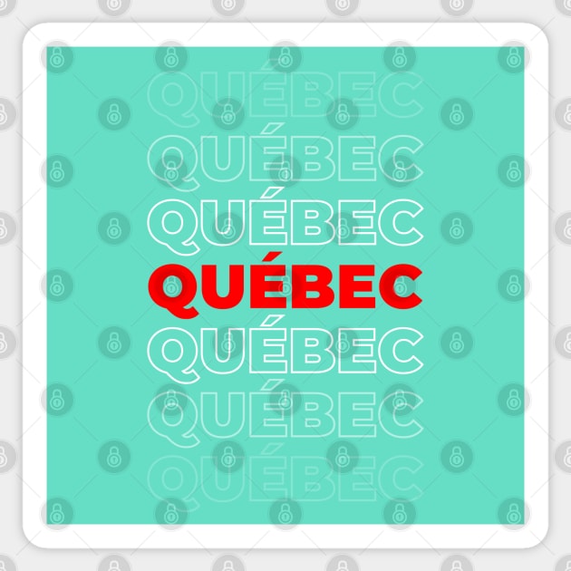 Québec Sticker by T-Shirts Zone